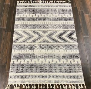 Alfombra Moderna de Diseño Floral Turco, Tejida en Jacquard, de Polipropileno de Pelo Alto con Respaldo de Yute, Acolchada, Hecha a Máquina para el Hogar - Product Image 4