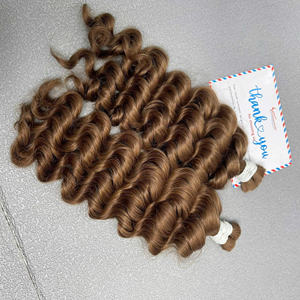 Articles phares 2026 : Cheveux humains en vrac de très haute qualité, magnifiques, très brillants et lisses, faciles à appliquer, ondulation profonde à la vapeur. - Product Image 4