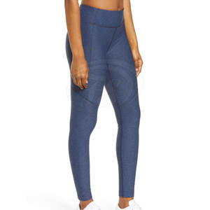 Leggings de yoga pour femmes, style tendance, motif uni, spandex/polyester, longueur intégrale, haute qualité, séchage rapide, respirant, taille élastique - Product Image 4