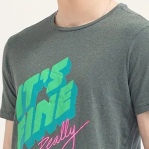 T-shirt décontracté respirant à manches courtes 100% coton de haute qualité pour hommes - Product Image 5