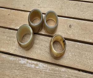 Anillos de Servilleta de Cuerno de Búfalo Ecológicos al por Mayor, Decoración del Hogar de Estilo Animal y Anillos de Servilleta para Restaurante, Artesanías con Motivo de Vaca y Buey - Product Image 5