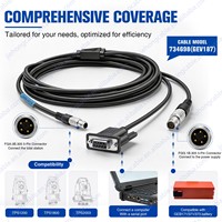 Câble de données de type Y Leic GEV187 734698 de 1,8 m pour station totale TPS1200 et batterie externe GEB70/GEB171