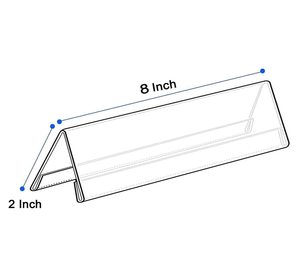 Affichage de bureau en forme de V de plaque signalétique acrylique simple à 2 faces pour des événements d'expositions de conférence d'affaires - Product Image 2