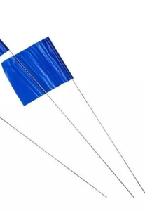 100 Banderas de encuesta de plástico azul a prueba de agua Instrumentos de medición de nivel por el vendedor del Reino Unido - Product Image 3