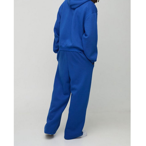 Ensemble de survêtement pour homme en molleton lourd de haute qualité, surdimensionné, ample, à imprimé étoiles, avec fermeture éclair et capuche, pantalon large - Product Image 3