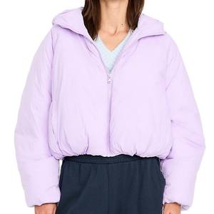 เสื้อแจ็คเก็ตบับเบิ้ลดีไซน์ใหม่ทันสมัยสำหรับฤดูหนาว แบบสบายๆ หนา อบอุ่น ทรงเข้ารูป บุใยดาวน์เย็บติดกัน  แจ็คเก็ตถักไหมพรม แจ็คเก็ตบับเบิ้ลสำหรับผู้หญิง - Product Image 1