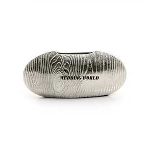 Vase à fleurs en métal de table de qualité supérieure à la main support de fleurs de créateur nickelé vase à fleurs en gros - Product Image 1