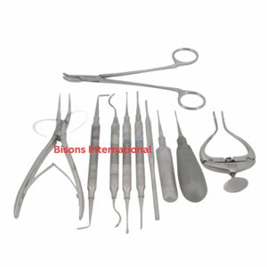 Kit de Cirugía Dental para Conejos BISONS, Instrumentos Veterinarios Miniatura de Acero Inoxidable, Reutilizables y Manuales - Product Image 1