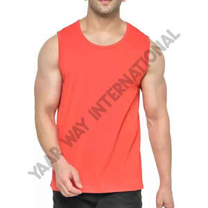 Wholesale 100% Cotton O Neck <b>Tank</b> <b>Top</b> for Men Custom Logo Print Muscle Sleeveless Fitness Gym Sportswear Hole Decoration Knitted - Product Image 4