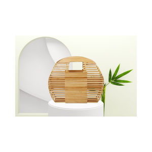 Bamboo Handle Classic <b>Wicker</b> <b>Bag</b> High Quality Multifunction Handicraft Custom Size Vietnam Manufacturer - Product Image 4