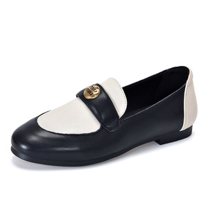 Escarpins en cuir à talon chaton pour femme, chaussures à talon carré bas à enfiler pour le bureau, les soirées et la marche quotidienne - Product Image 4