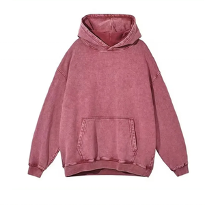 Quick Dry Breathable Acid <b>Wash</b> Hoodies 100% Cotton Logo High Quality Men Winter 2026 - Product Image 2