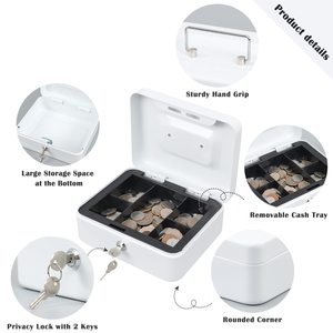 Cassaforte Domestica Durevole per Risparmi, Portaoggetti Sicuro per Chiavi, Gioielli e Contanti - Product Image 4