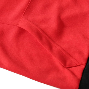 Red Color 2025 Wholesale Full Zipper Men <b>Sleeveless</b> Gym <b>Hoodies</b> Cotton Blended Men <b>Sleeveless</b> Gym <b>Hoodies</b> - Product Image 5