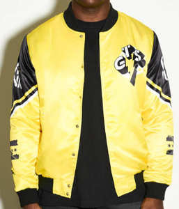 Blouson universitaire en satin pour homme, très tendance, respirant, style urbain, avec poches latérales et col montant – Collection Hiver - Product Image 3