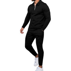 Conjunto de chándal para hombre con Sudadera con capucha y pantalones, ropa de gimnasio personalizada para entrenamiento físico, ropa deportiva cálida para actividades al aire libre en invierno - Product Image 1
