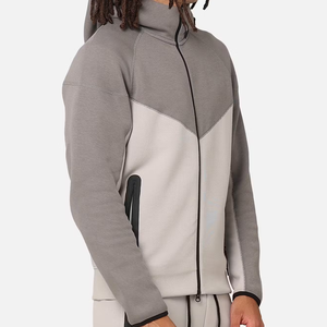 Sudadera con capucha holgada de lana con logotipo personalizado, tela informal con capucha de invierno con estampado en relieve, Sudadera con capucha de diseño personalizado - Product Image 3