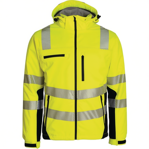เสื้อแจ็คเก็ตซอฟต์เชลล์กันฝน รุ่น TRENDLINE Winter High-Visibility สีเหลือง-ดำ ไซส์ L สำหรับฤดูหนาว - Product Image 2