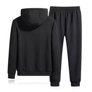 ชุดวอร์มสองชิ้นแฟชั่นสำหรับผู้ชาย, ชุดวอร์มลำลองขนแกะกางเกงไซส์ใหญ่ทรงหลวมพิมพ์ลายสำหรับวัยรุ่น - Product Image 2