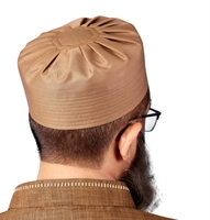 Chapeau de prière musulman Umar Kufi personnalisé avec logo, accessoires en polyester, vente en gros, couvre-chef islamique pour hommes, nouveau design