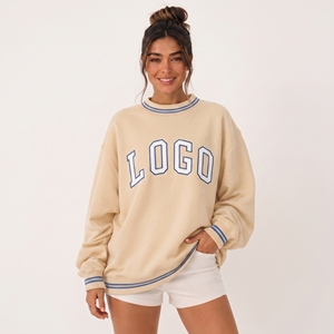 Puff Print Custom Logo 100% Cotton Mock Neck Streetwear Embroidered <b>Jumper</b> Fleece Oversized Pullover Women Mockneck Sweatshirt - Product Image 1