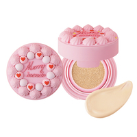 Crème Cushion Coréenne Végane Merrymonde HAPPY YOUR DAY Effet Blanchissant Éclaircissant Peau Radieuse Correction Adhésion - Meilleure Vente