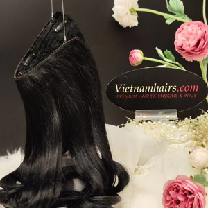 2025 Vente chaude de haute qualité Vietnam 100% Extensions de cheveux humains bruts pour Halo Cuticule Wave Curl Remy Hair Bundle Straight - Product Image 1