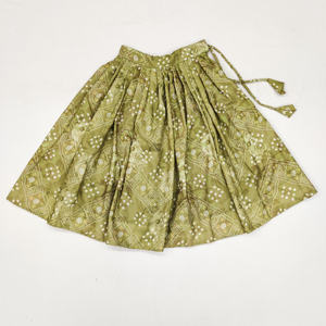 Ensemble Shoryam Fashion pour enfants, traditionnel, Mehandi Bandhani Lehenga Choli, longueur au sol, séchage rapide |   Fête festive de Diwali et de mariage - Product Image 4