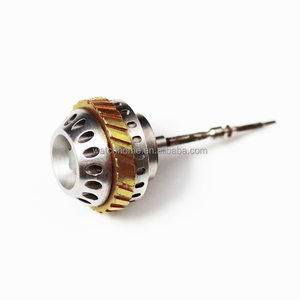 Corona de Reloj de Acero Inoxidable 316L, Turbina CNC Personalizada en Oro de Dos Tonos para Piezas de Reloj Mecánico NH35 NH34 <span class=keywords><strong>SW200</strong></span>, Venta al Por Mayor - Product Image 1