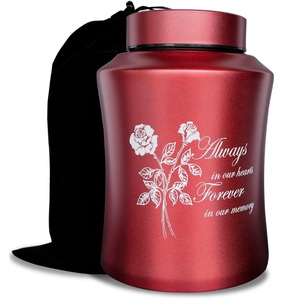 Violet nouvelle urne de crémation en métal émail pour cendres colibri Design urne commémorative grande urne funéraire couvercle sécurisé souvenir décoratif - Product Image 6