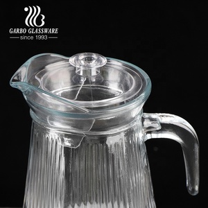Poland Peru Philippines tốt nhất cổ phiếu bán Jug 1.3L giá bán buôn sử dụng nhà Glass <span class=keywords><strong>Pitcher</strong></span> thủy tinh Nước trái cây Thủy Tinh Jug - Product Image 5