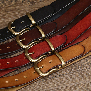 Cinturón TEXLERA Vintage con Hebilla de Pasador para Hombre, de Cobre, para Mezclilla, Resistente y Duradero - Product Image 6