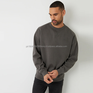 เสื้อสเวตเตอร์คอกลมสำหรับผู้ชายเสื้อสเวตเตอร์คอกลมผ้าฟลีซผ้าฝ้ายเบอร์กันดีสำหรับใส่ได้ทั้งชายและ100% เหมาะสำหรับฤดูหนาว - Product Image 6