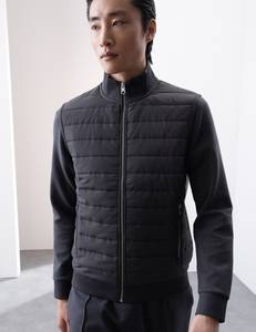 Chaquetas de bombardero transpirables de último diseño para hombre, chaquetas de bombardero informales OEM ajustadas con cremallera de diseñador para hombre - Product Image 3