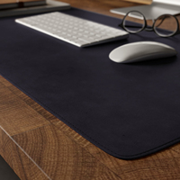Tapis de bureau antidérapant en cuir véritable élégant Protecteur de table de bureau Tapis d'écriture Transfert de chaleur Surface lisse en stock LDP-0040