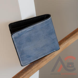 Nouvelle tendance hommes Style Boho Western Vintage Tan cuir portefeuille longue fermeture éclair usiné à la main porte-monnaie Offre Spéciale cadeau - Product Image 5