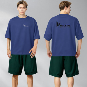 T-shirt décontracté pour homme, coupe oversize, épaules tombantes, style streetwear, 100% coton, haute qualité, séchage rapide, respirant, anti-boulochage - Product Image 5