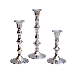Luxurious Silver Metal Candle Holder Fashion Wedding Table & Banquet <b>Hall</b> Decoration Handmade Customised Size With High Quality - Product Image 4