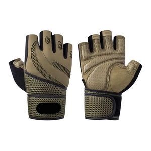 Guantes de Cuero Transpirables de Alta Calidad para Levantamiento de Pesas, Medios Dedos, con Agarre Térmico para Deportes Unisex, Fitness, Pesca y Actividades al Aire Libre - Product Image 6