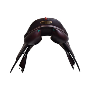 Sillín de caballo occidental de cuero Premium con asiento acolchado, correas de estribo ajustables, diseño duradero para un uso cómodo - Product Image 2