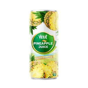 Jus de fruits d'ananas naturel et biologique enrichi en vitamines 325ml OEM ODM Marque privée Vente en gros Fabricant de boissons non alcoolisées - Product Image 1