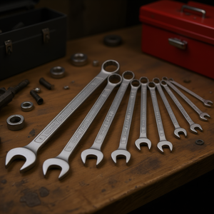 Juego de 10 Llaves Combinadas Largas y Delgadas Hazet, de 12 Puntas, con Perfil Exterior en Pulgadas - Product Image 3