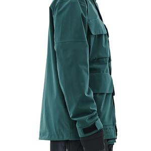 Chaqueta de esquí personalizada de la mejor calidad para hombre, cortavientos de 3 capas, capucha desmontable, forro acolchado, cuello levantado, decoración de piel con múltiples bolsillos - Product Image 5