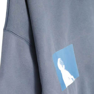 Sudadera con capucha 100% de algodón con hombros caídos para hombre, sudadera térmica de estilo callejero con logotipo personalizado bordado, sudadera holgada para hombre para invierno en línea - Product Image 4