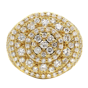 VVS Lab Grown 10K 14K 18K Gold Unisex Hip Hop Ice Out Full Diamond Round Brilliant Cut Luxury Custom Jewelry Wedding - Product Image 1