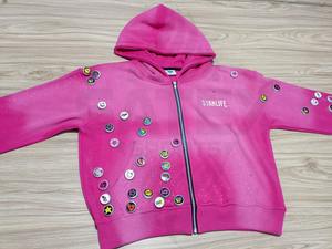 Sweat-shirts et sweats à capuche unisexes surdimensionnés d'hiver personnalisés, haute qualité, 400 GSM, 100% coton, lavage à l'acide vintage, fermeture éclair, capuche en forme de bouchon de bouteille - Product Image 4