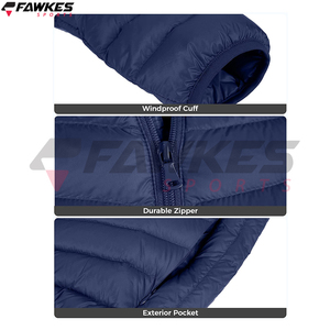 แจ็คเก็ตขนเป็ดสำหรับผู้ชายเสื้อคลุมกันหิมะกันหนาวมีฮู้ด - Product Image 6