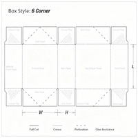 Caja de Embalaje para Panadería de Lujo, Ecológica, Moderna y Autoensamblable, de Cartulina Blanca de Grado Alimenticio con Ventana Transparente