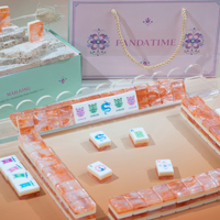Mahjong américain professionnel, article le plus vendu, tuiles de mahjong à motifs gravés, prix de gros pour les ligues professionnelles