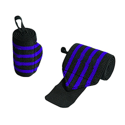 สายรัดข้อมือโพลีเอสเตอร์สำหรับยกน้ำหนักและออกกำลังกายปรับแต่งได้เป็นมิตรต่อสิ่งแวดล้อมผ้าโพลีเอสเตอร์ - Product Image 4